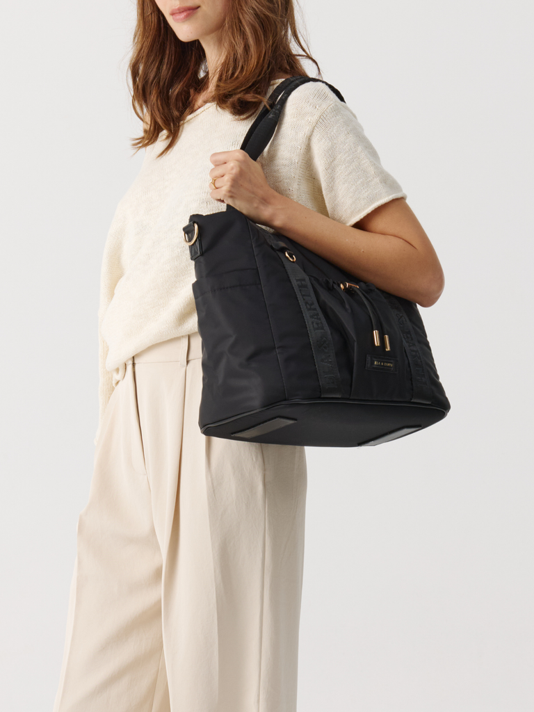 Insulated Tote bag - Black With Gold 