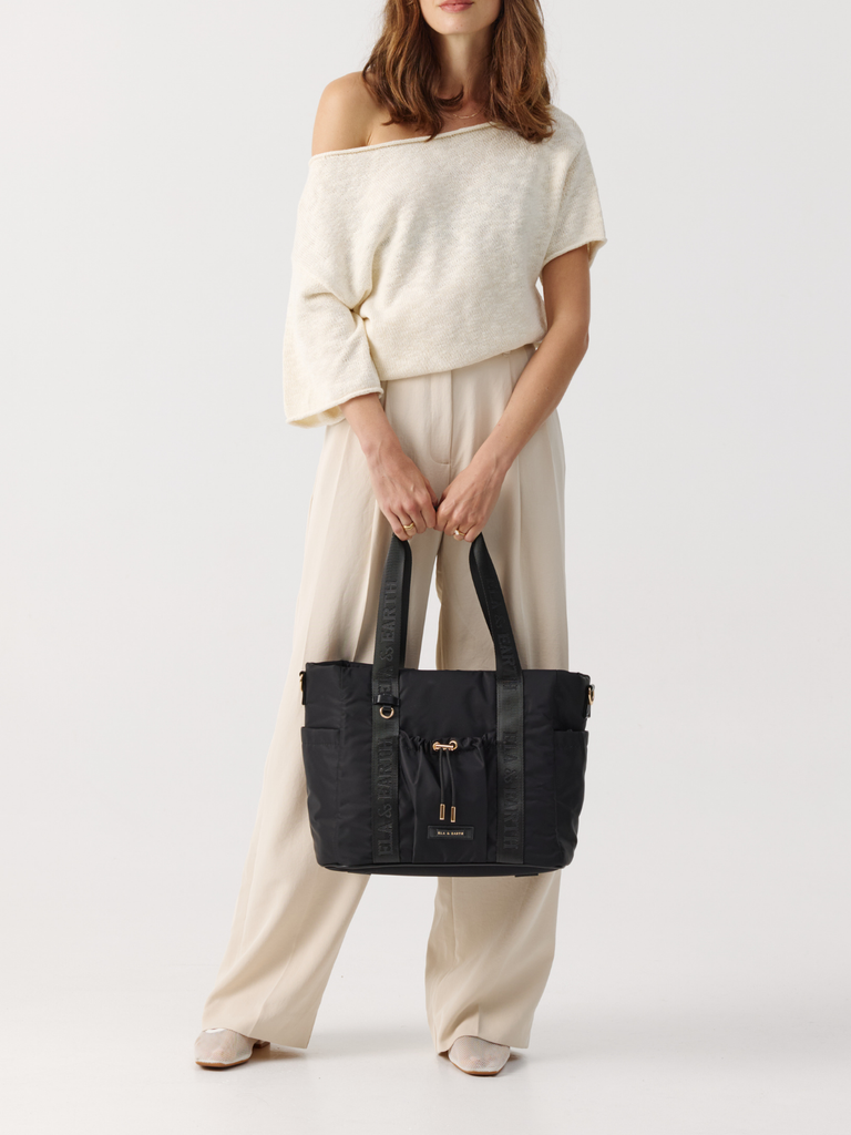 Trendy Work Bag - Black 