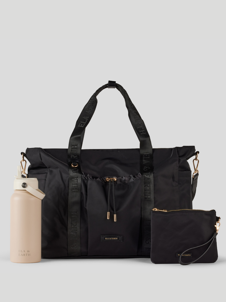 Overnight Set - Black With Gold / Latte Blend