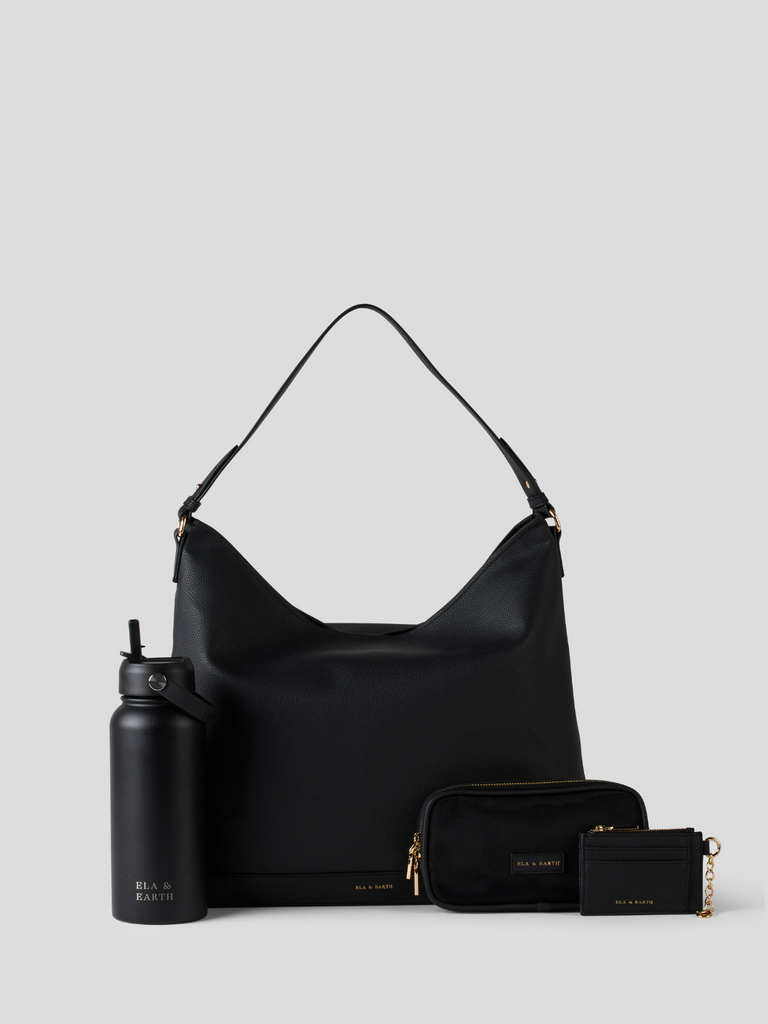 Essential Slouch Bag Set - Black 