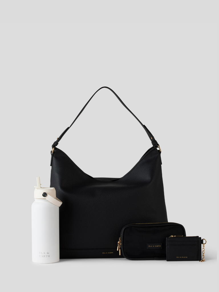 Essential Slouch Bag Set - Black 
