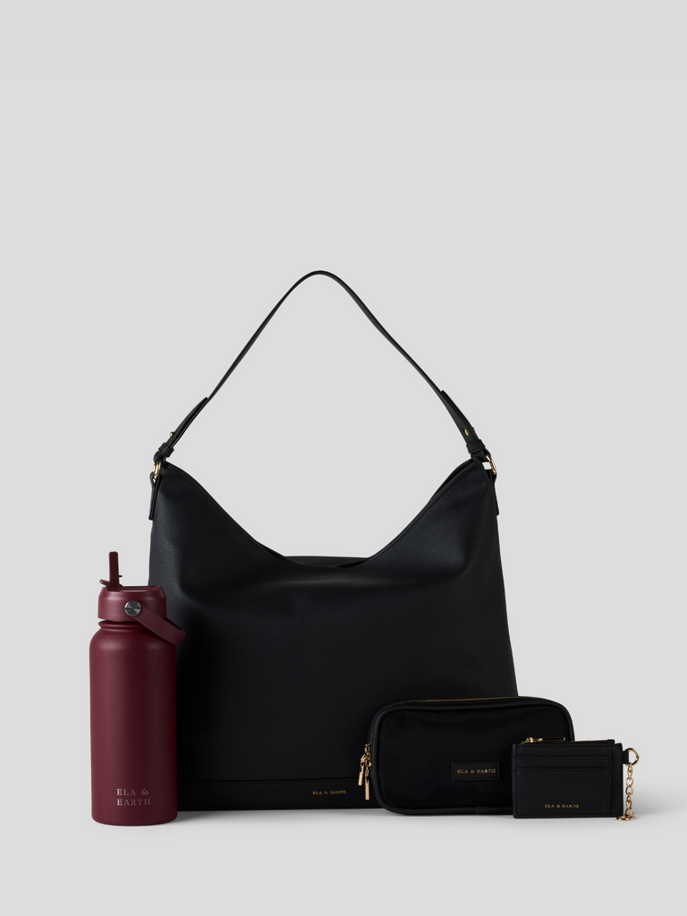 Essential Slouch Bag Set - Black 
