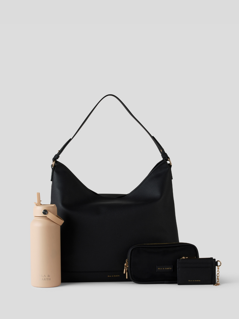 Essential Slouch Bag Set - Black 