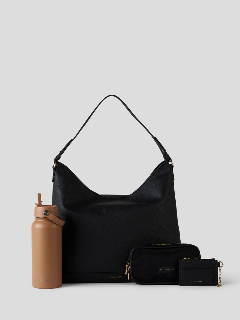 Essential Slouch Bag Set - Black 