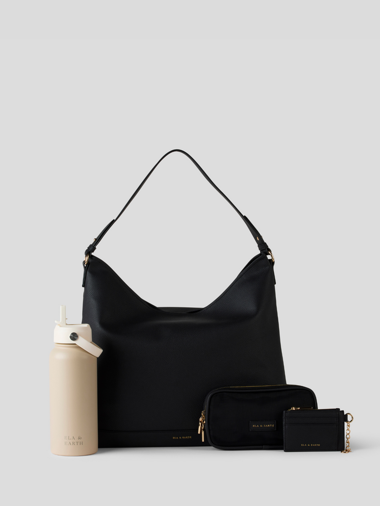 Essential Slouch Bag Set - Black 