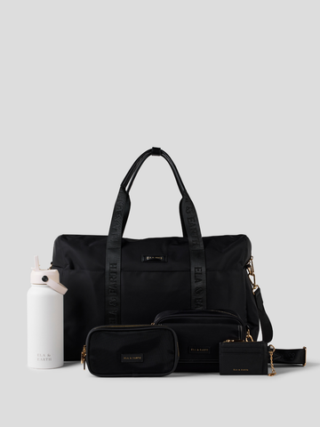 Essential Travel Weekender Set / Black / White