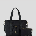 Medium Tote & Medium Pouch Set - Black