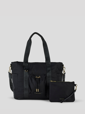 Medium Tote & Medium Pouch Set - Black