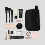 Zippered Makeup Bag - Black