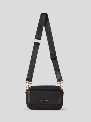 Crossbody Bag - Black With Gold