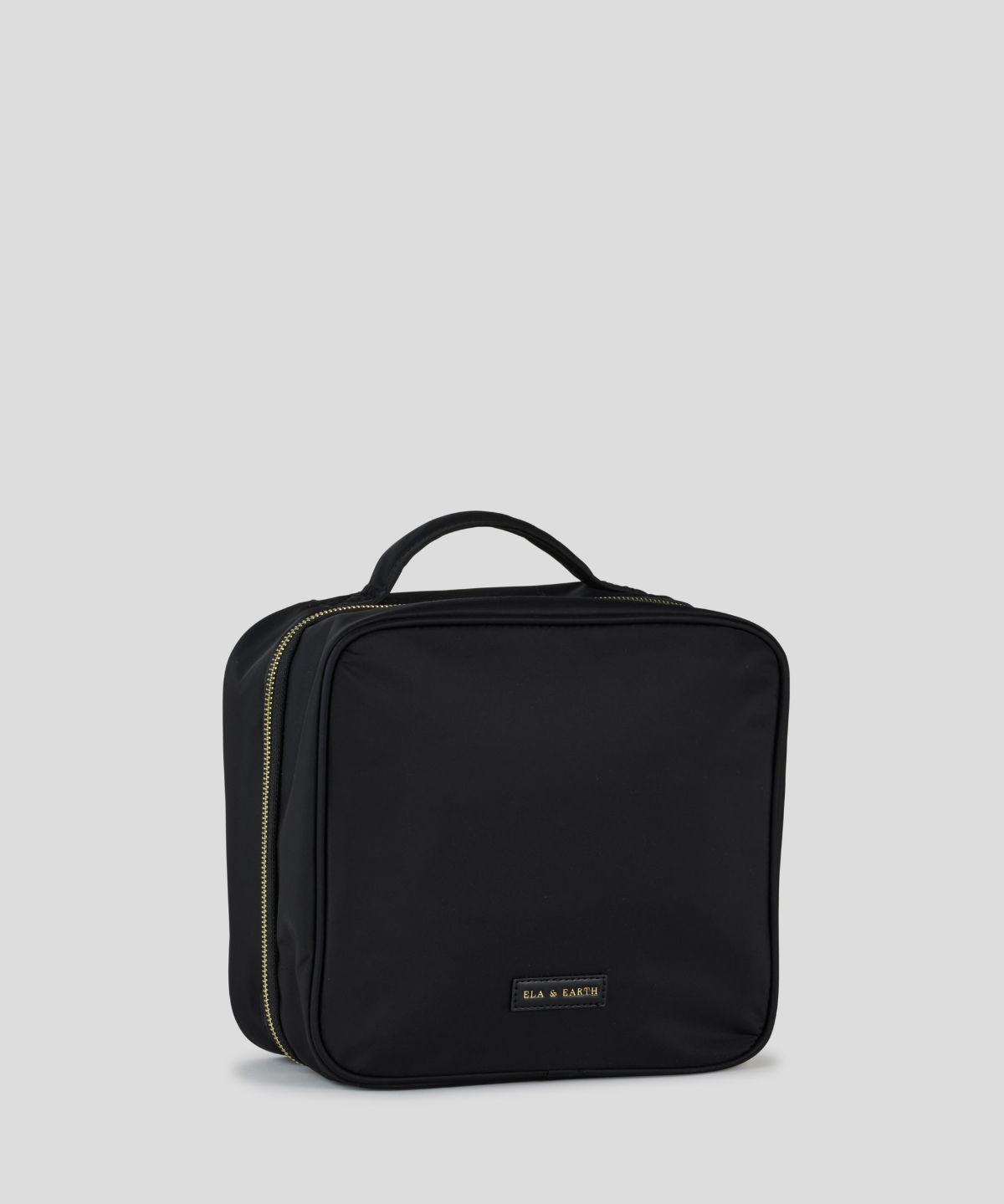Zippered Toiletry Bag - Black 