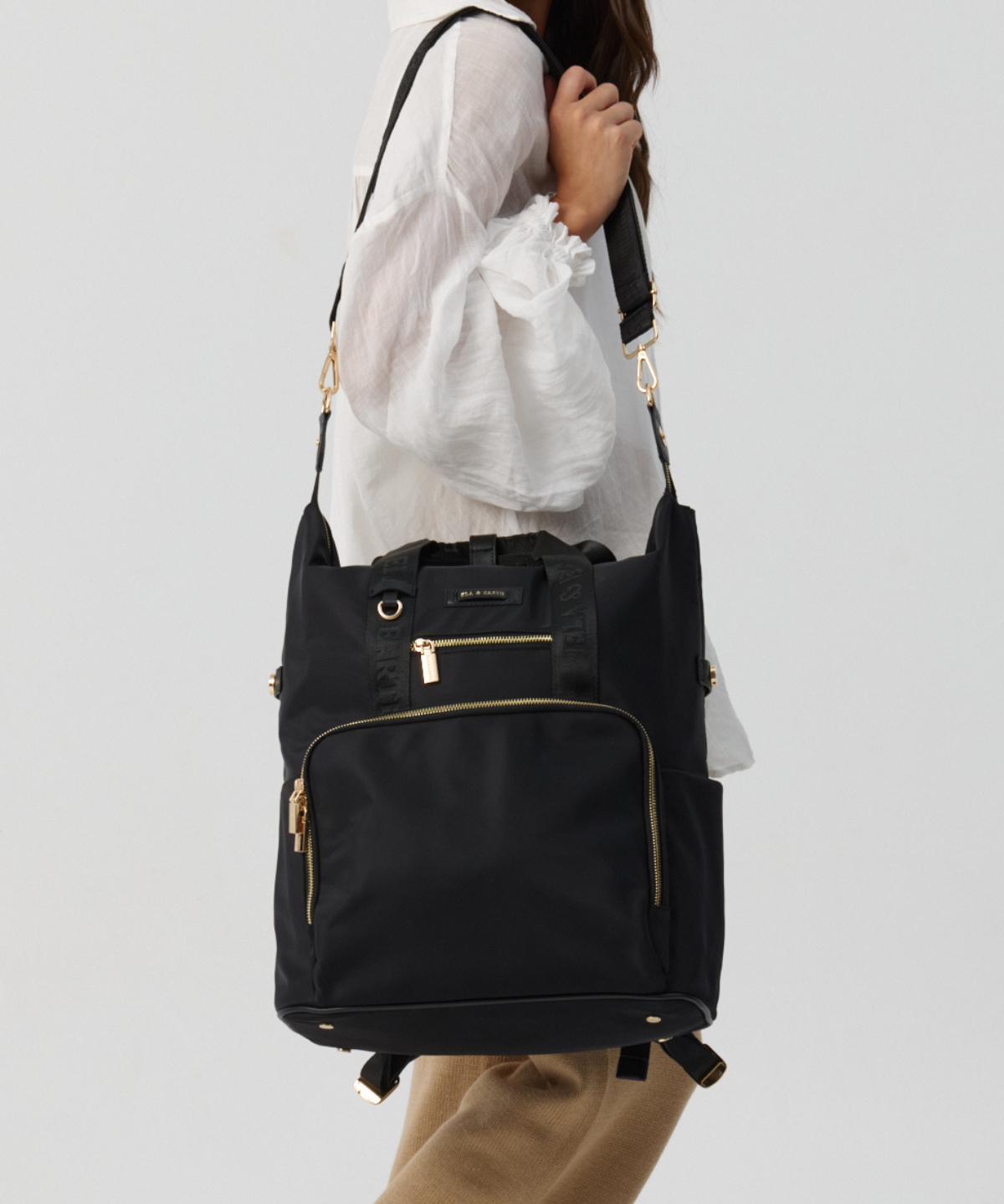 Black With Gold - Odyssey Insulated Backpack [Large]