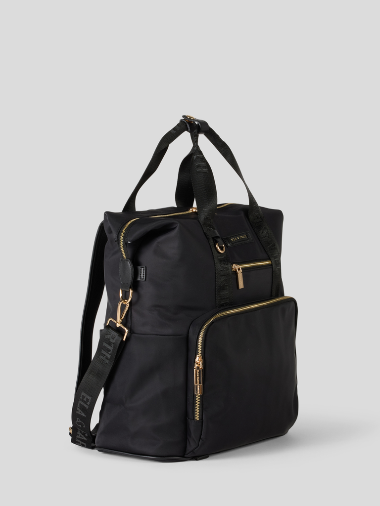 Black With Gold - Odyssey Insulated Backpack [Large] – Ela & Earth
