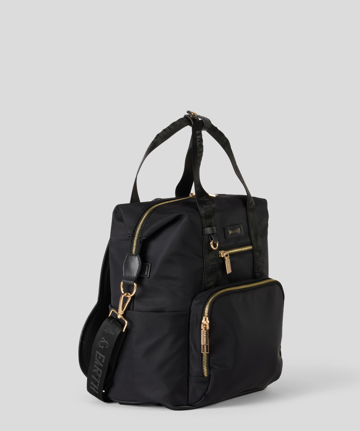 Compact backpack - Black With Gold 