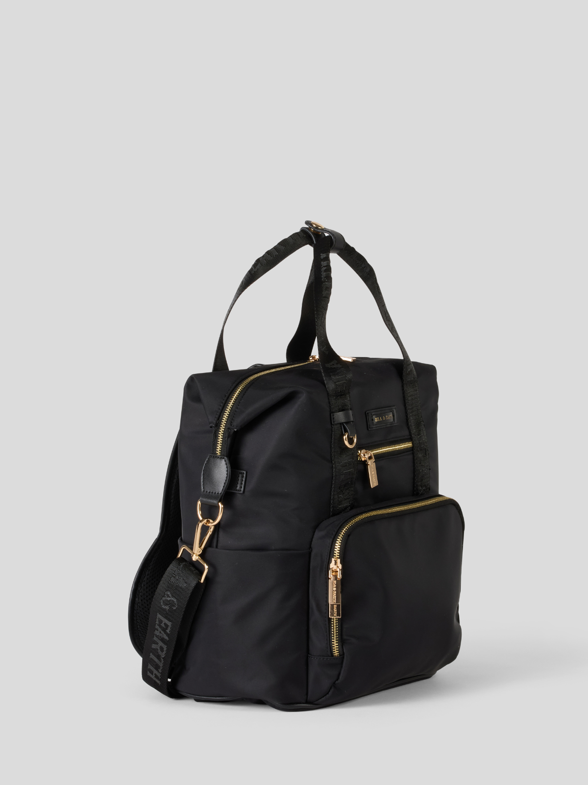 Compact backpack - Black With Gold 