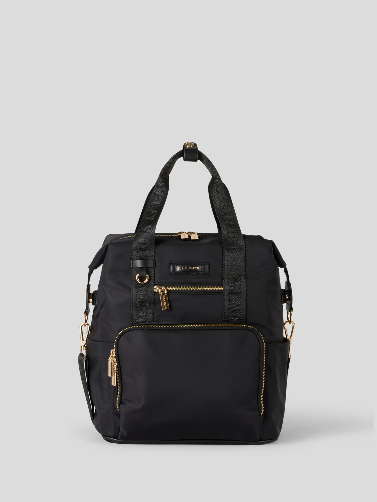 Chic everyday backpacks - Black With Gold 