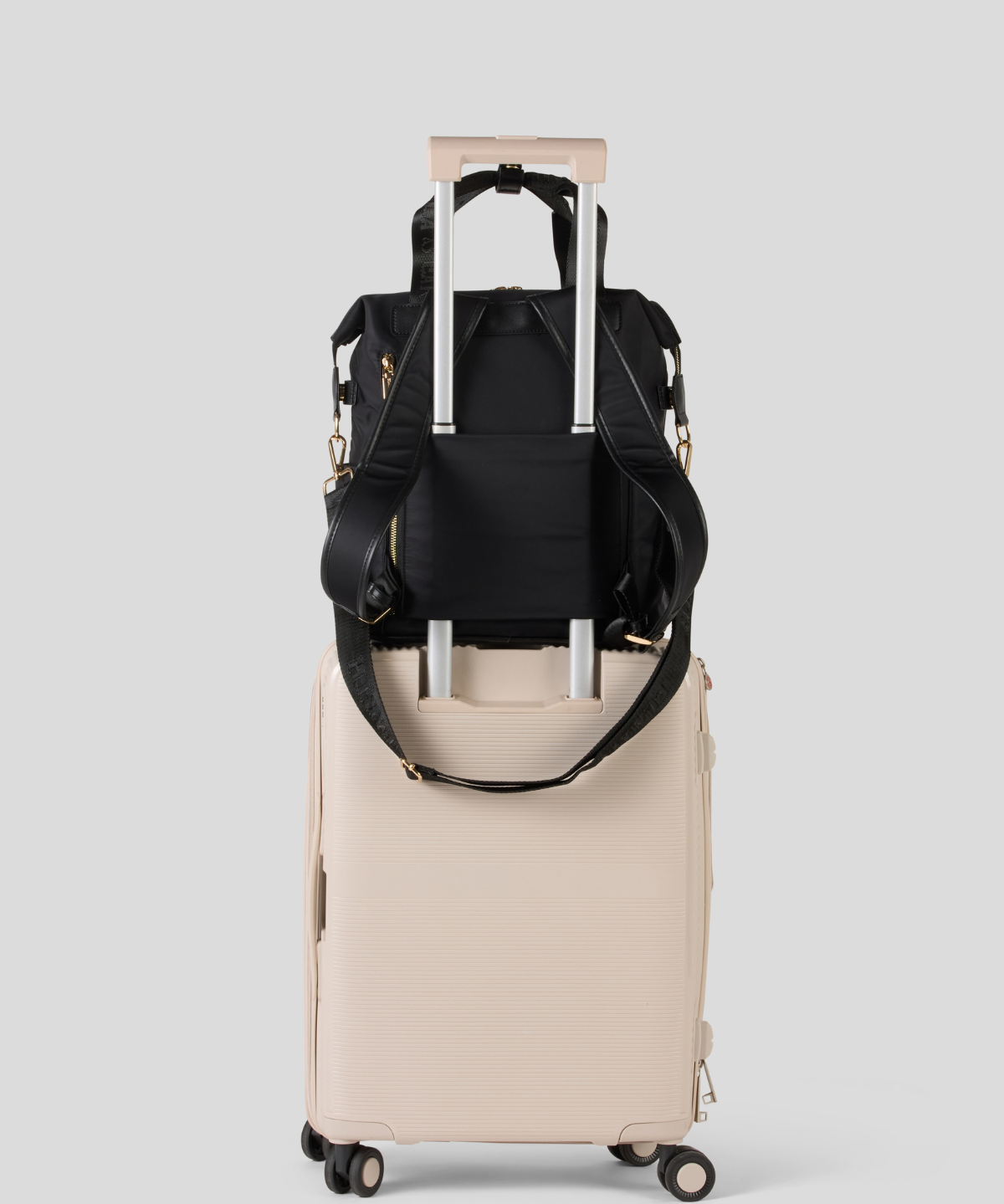 Carry on backpack - Black With Gold 