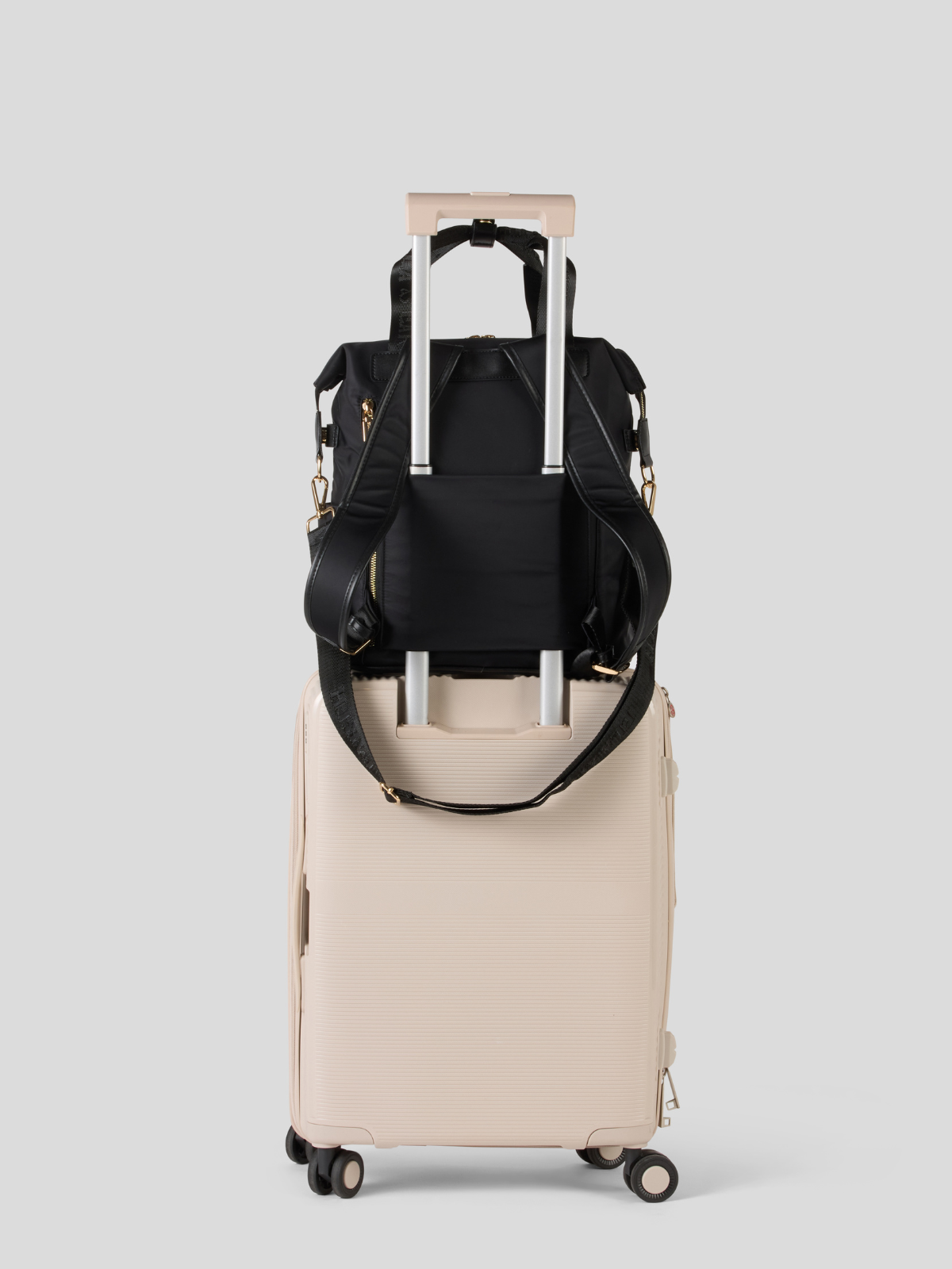 Carry on backpack - Black With Gold 