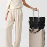 Smart Travel Tote Bag - Black With Gold
