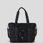 Medium Tote - Black With Gunmetal 