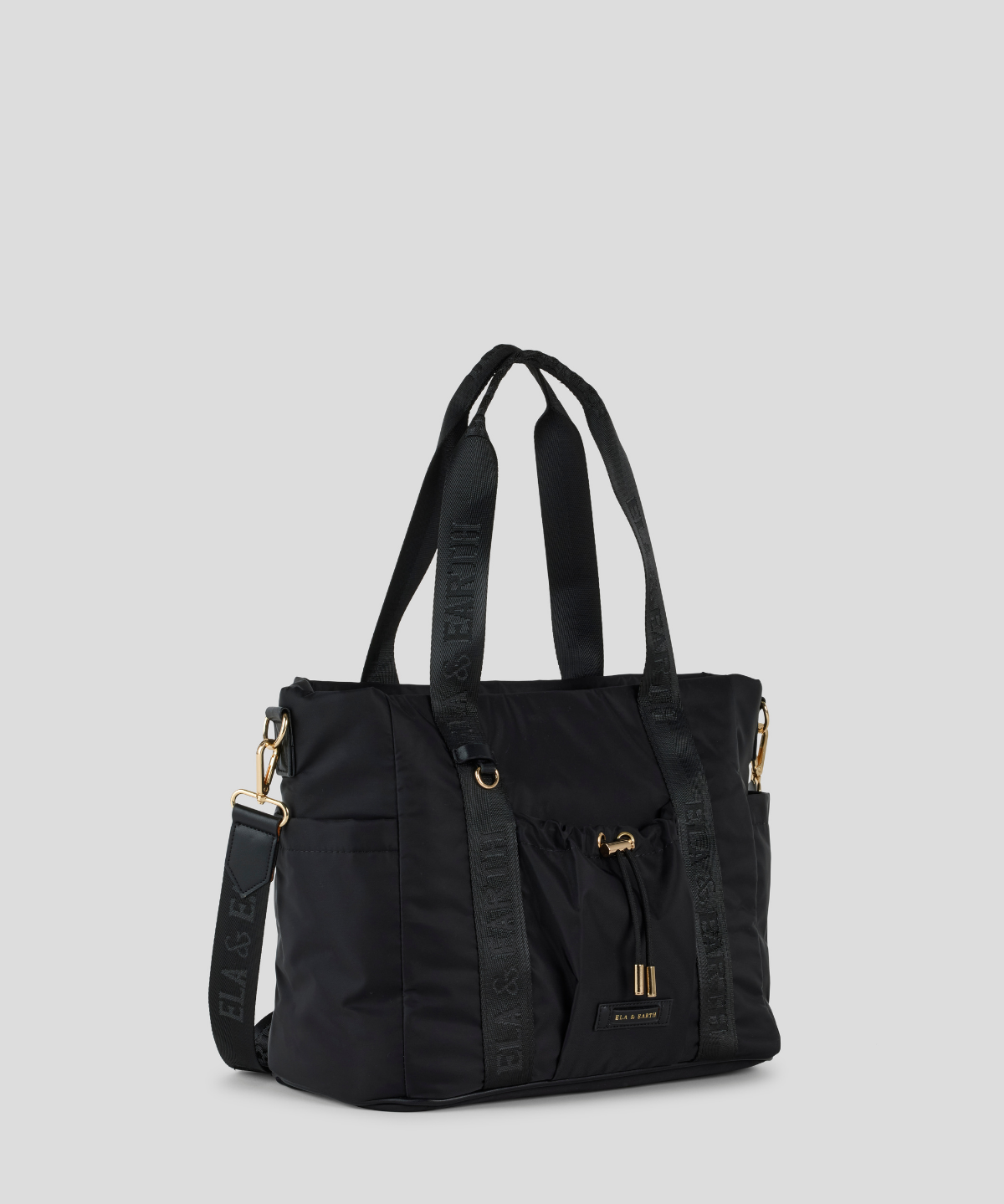 Everyday Tote Bag - Black With Gold