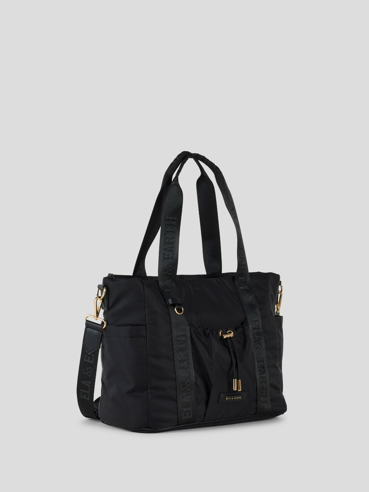 Everyday Tote Bag - Black With Gold