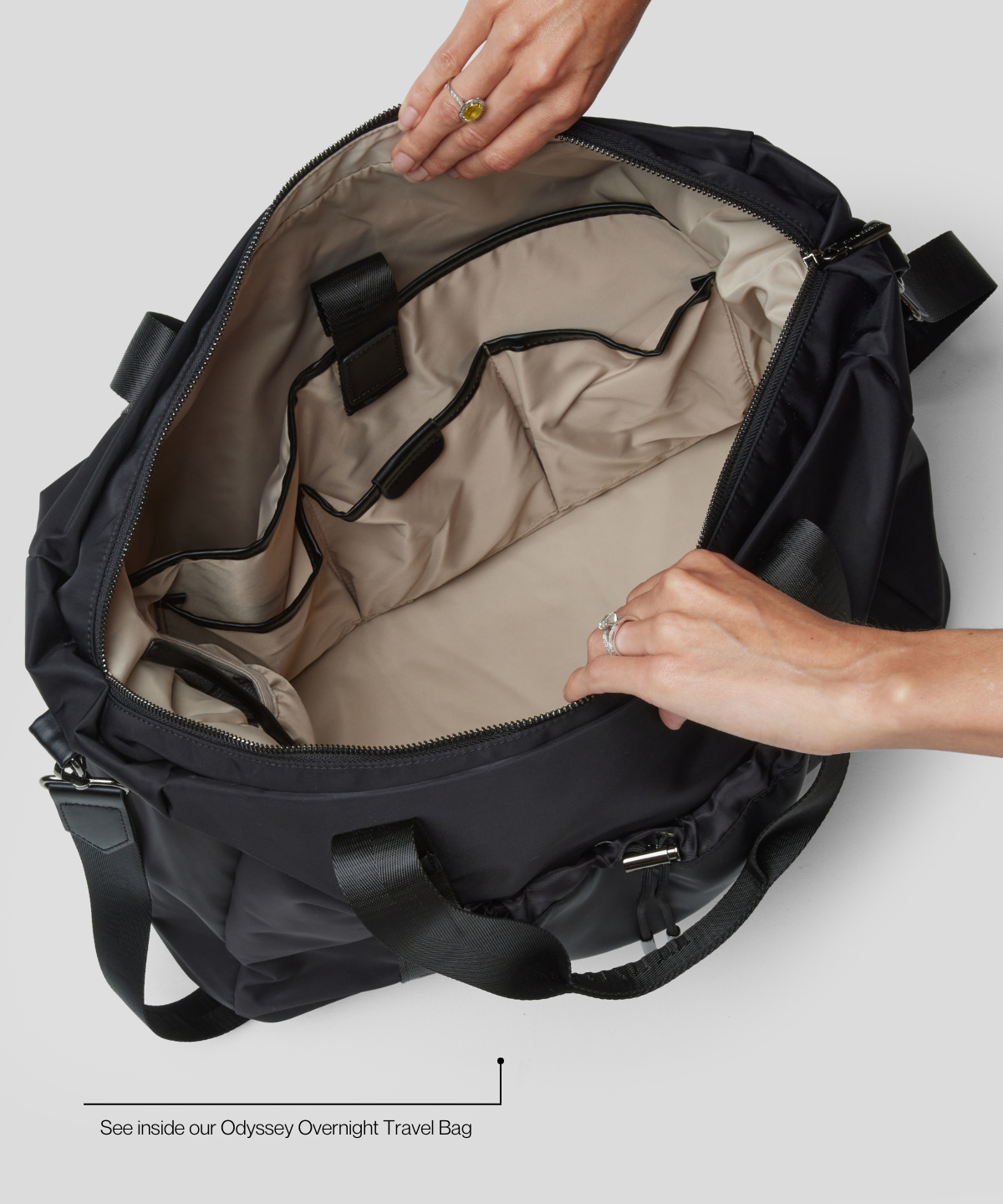 Work Bag - Black With Gold