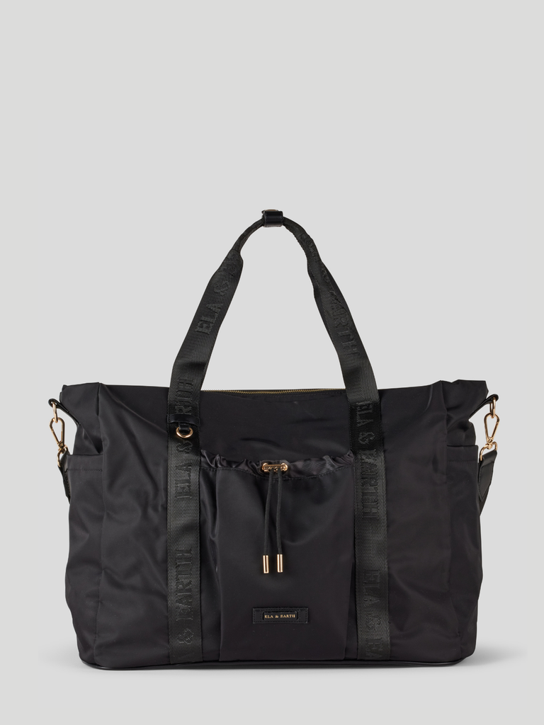 Travel Bag -  Black With Gold