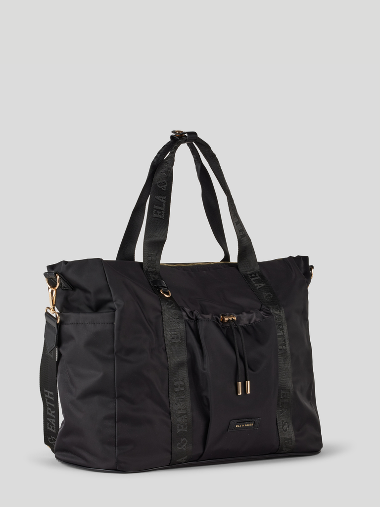 Travel Bag - Black With Gold 