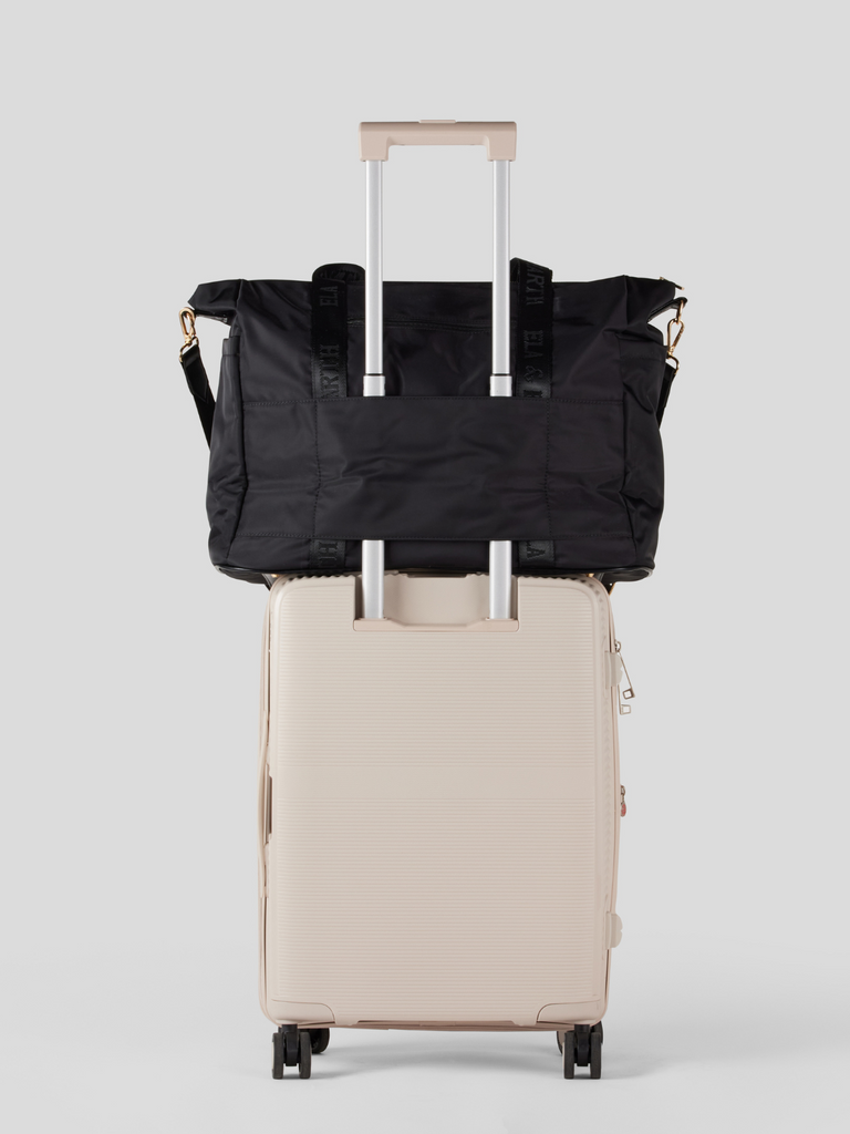 Large Tote Bag - Black With Gold