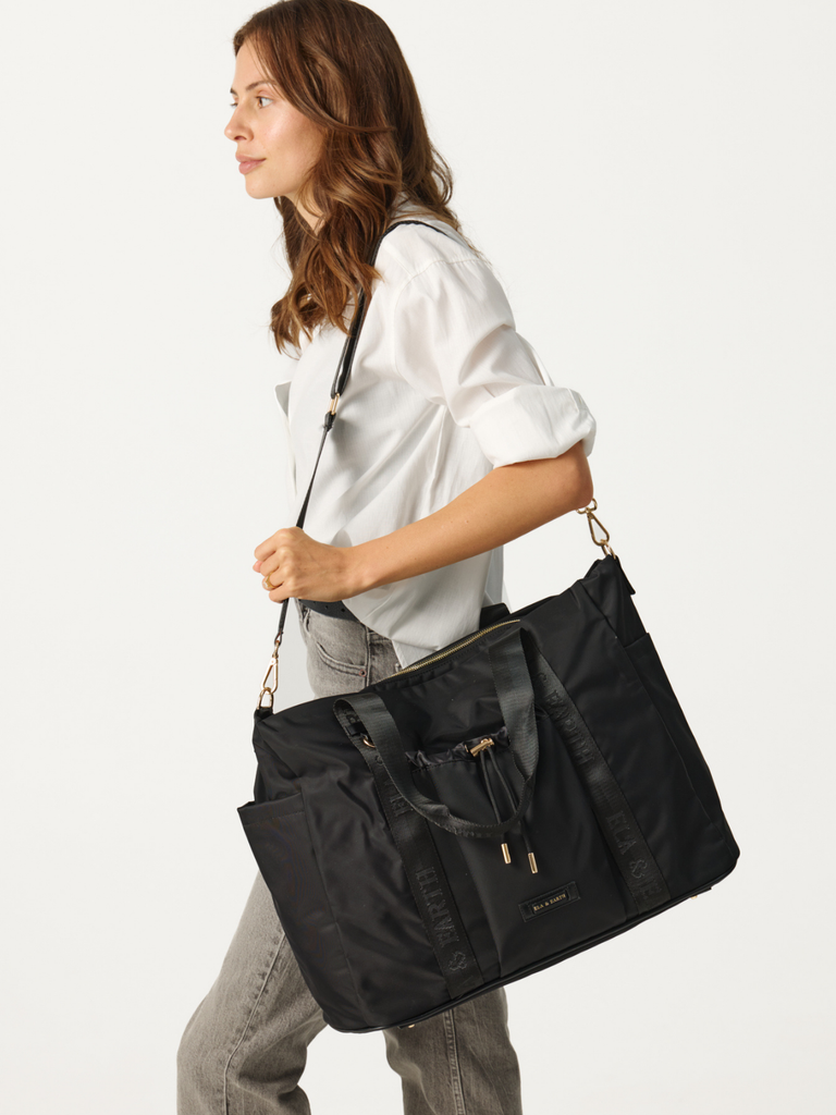 Trending Stylish Bag - Black With Gold