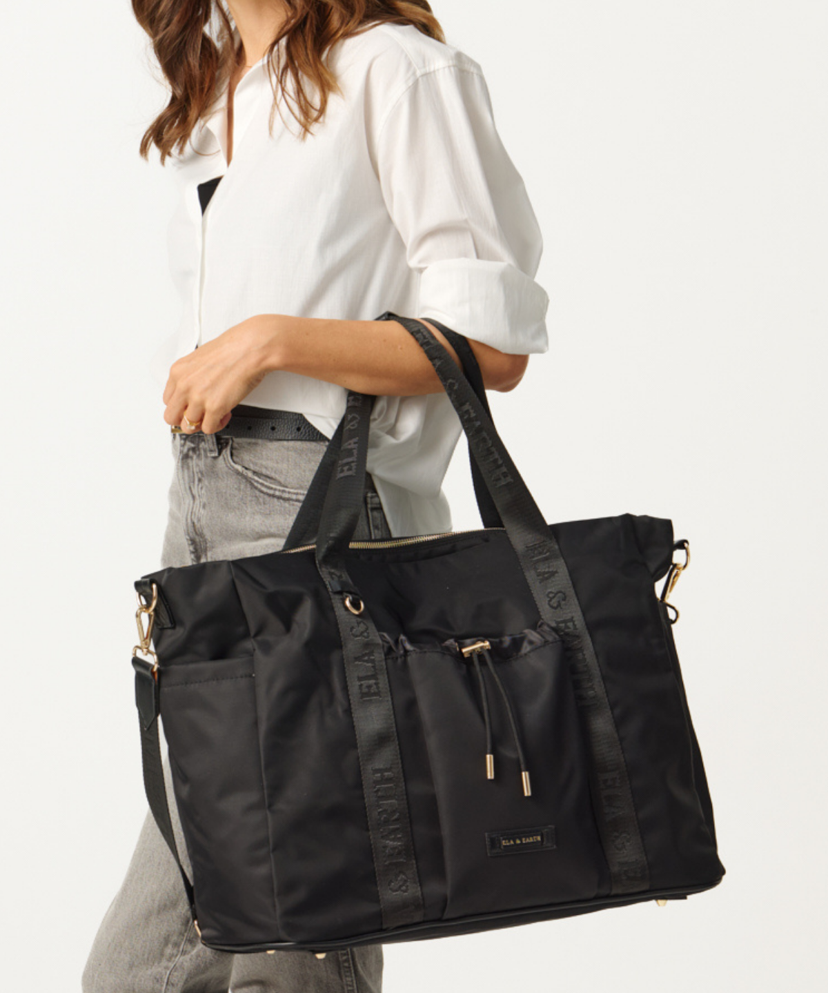 Travel Bag - Black With Gold