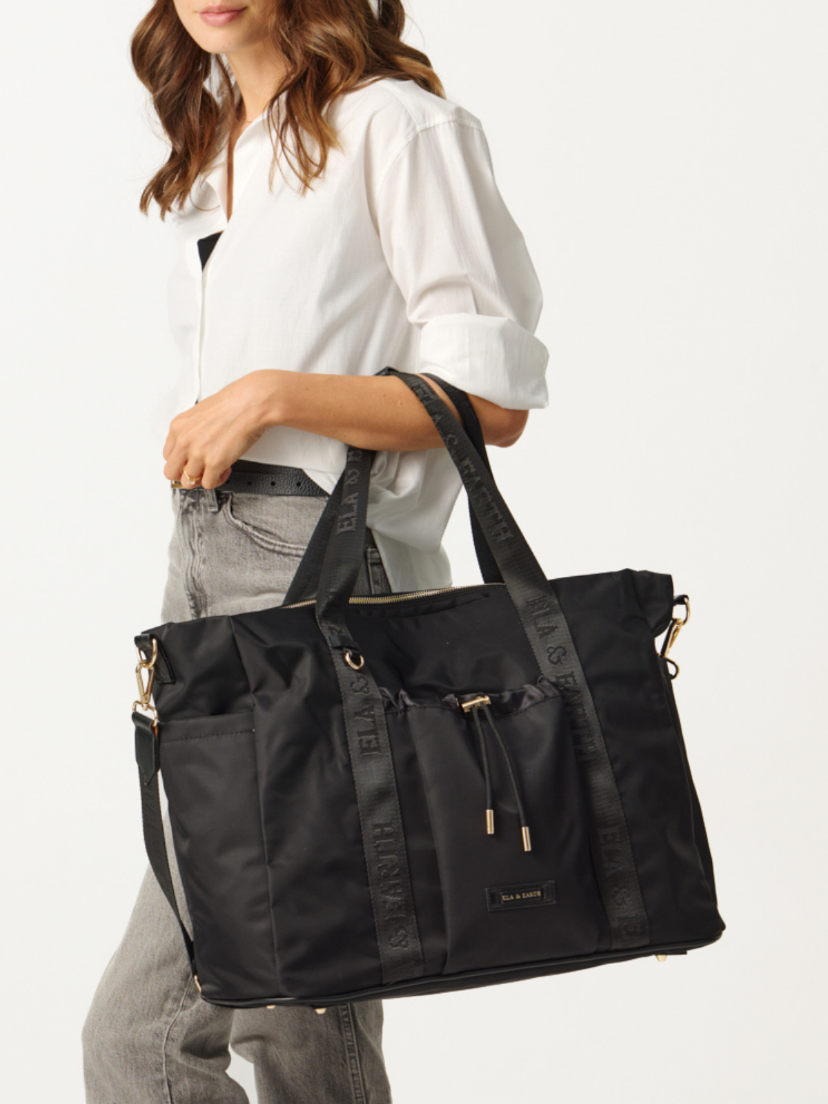 Travel Bag - Black With Gold