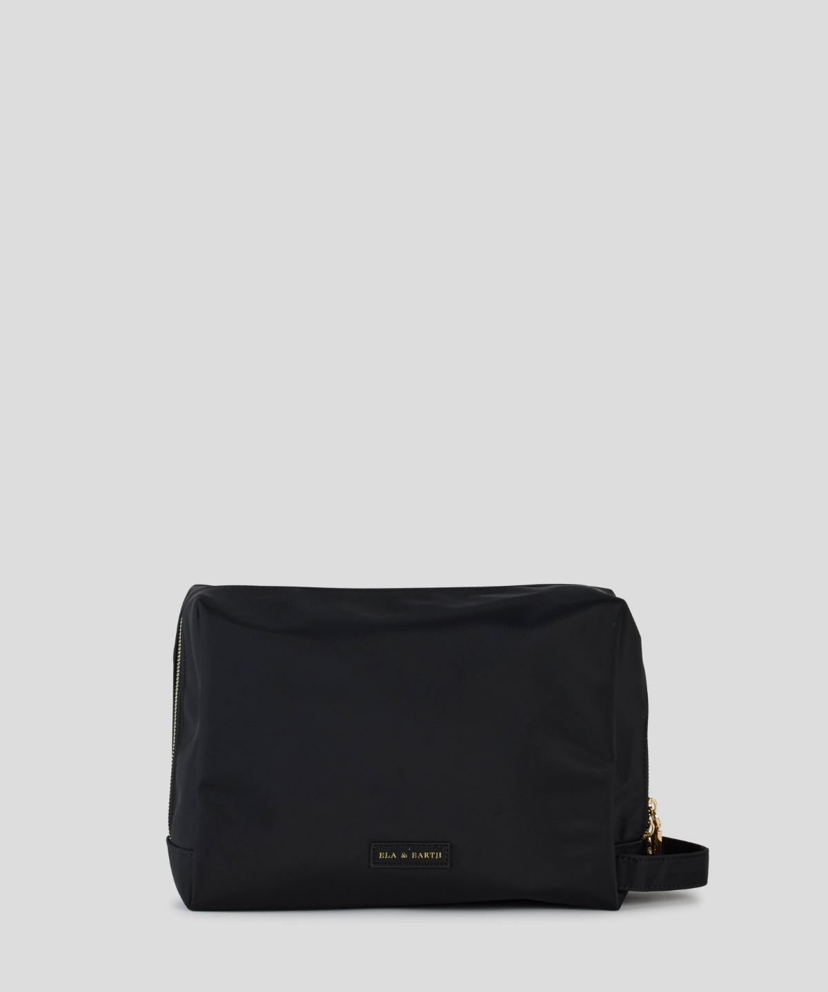 Toiletries Pouch - Black With Gold