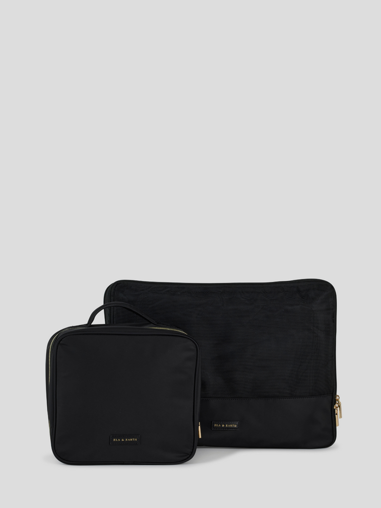 Travel Essential Duo - Black With Gold 
