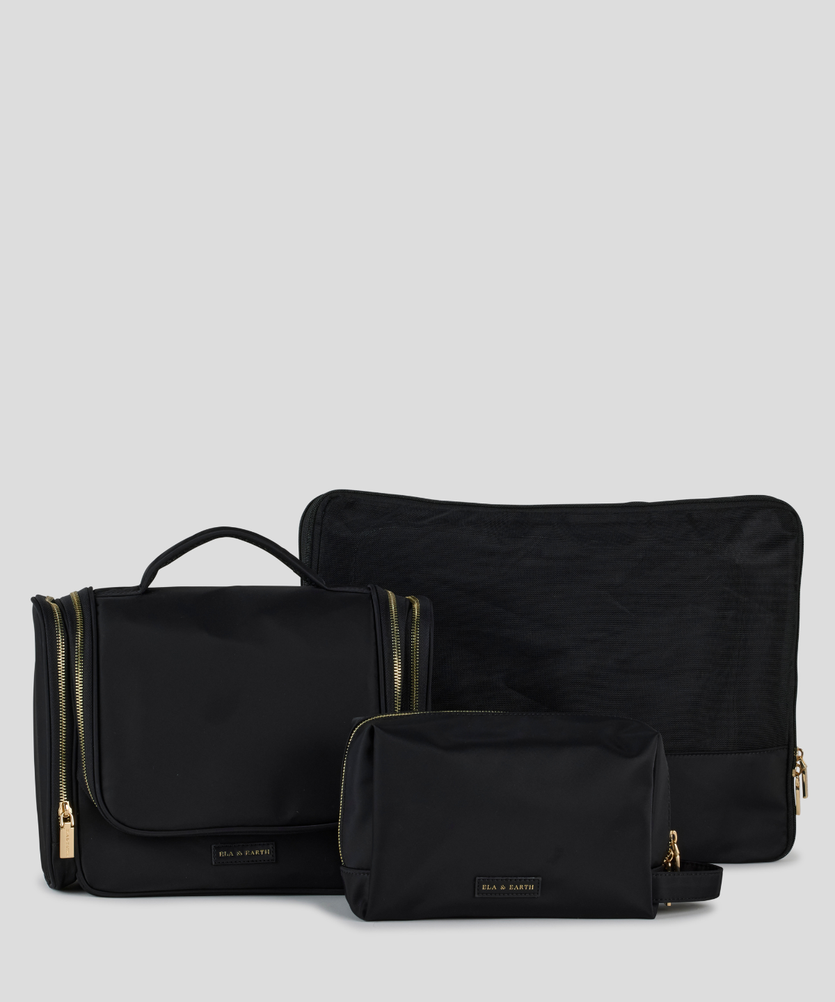 Travel Trio - Black With Gold