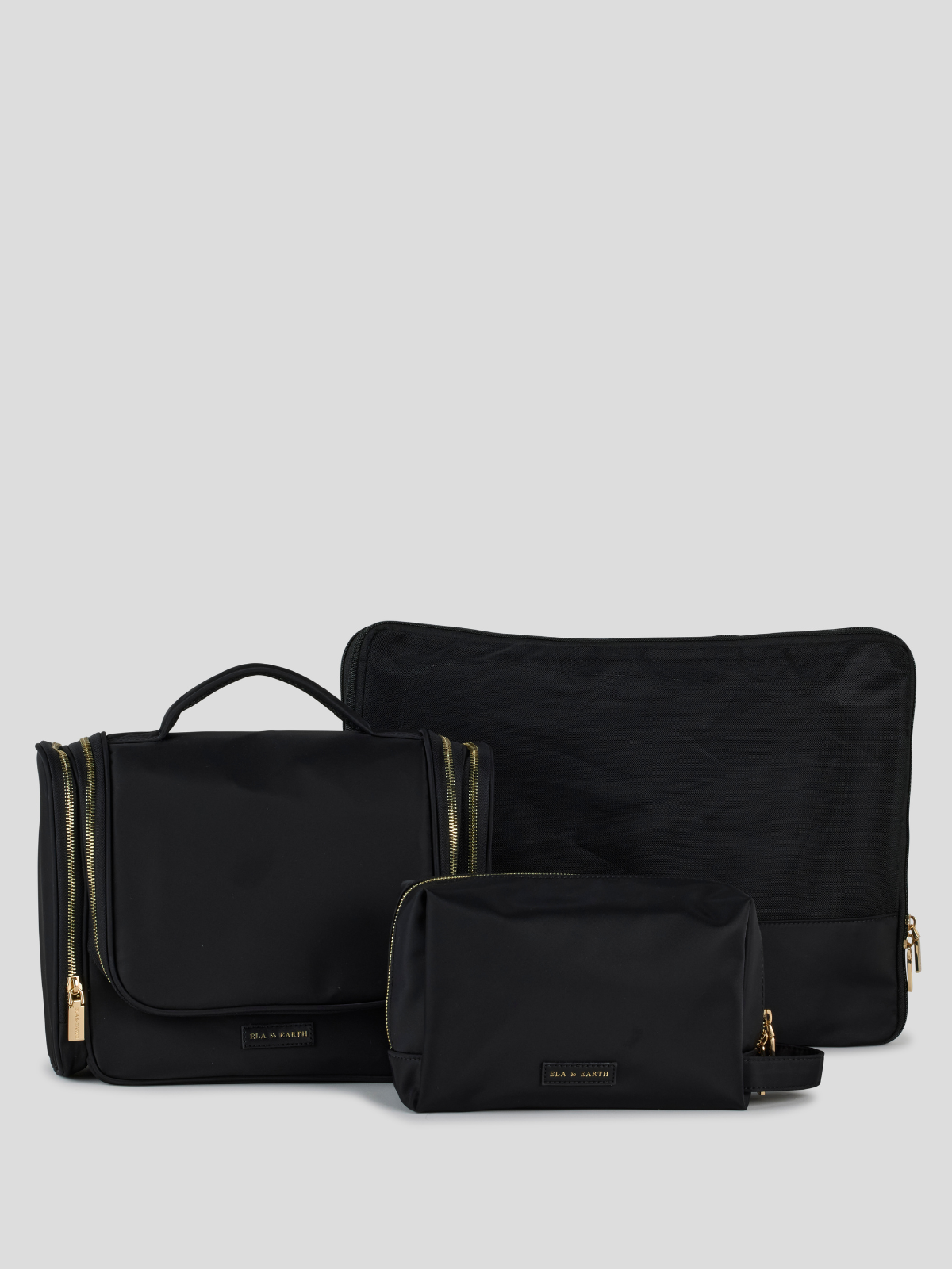 Travel Trio - Black With Gold