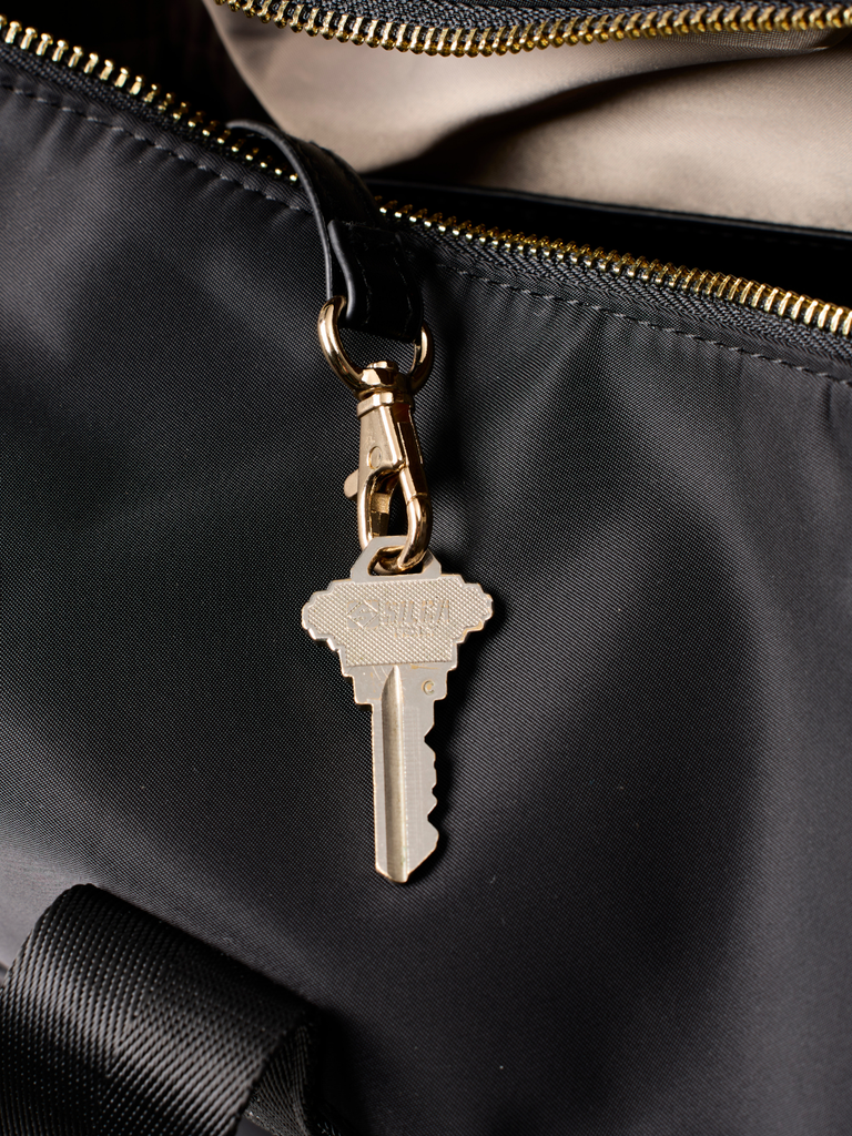 Ladies Weekend Bag - Black With Gold