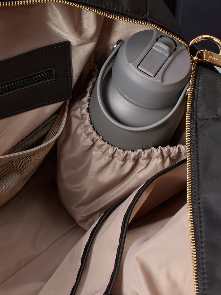 Women's Duffel Bag - Black With Gold