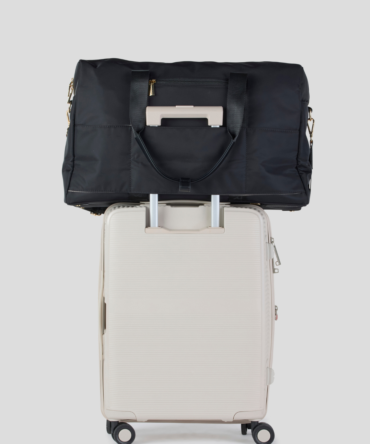 Women's Travel Bag - Black With Gold