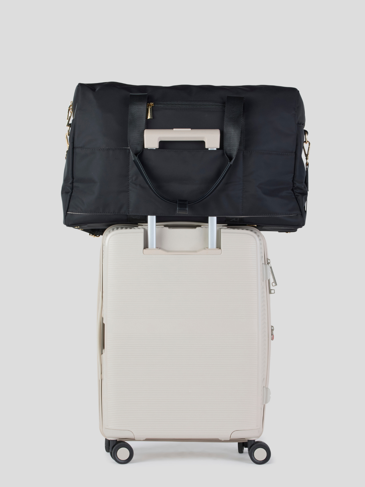 Women's Travel Bag - Black With Gold