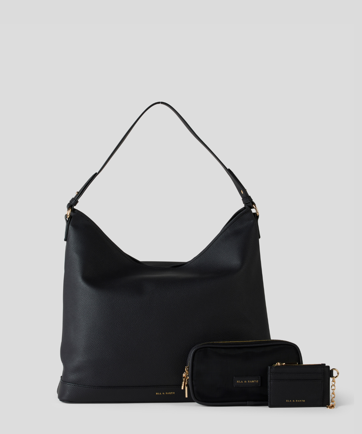 Signature Slouch Bag Set - Black