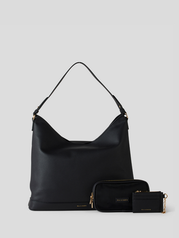 Signature Slouch Bag Set - Black