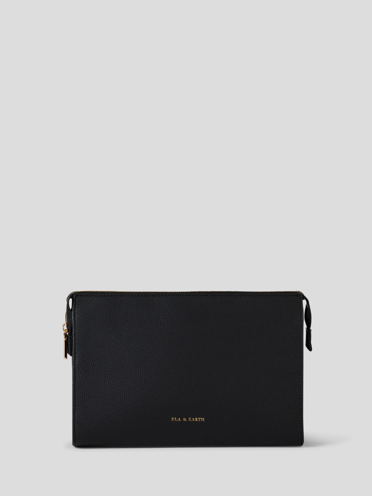 Black Clutch / Toiletries Pouch 