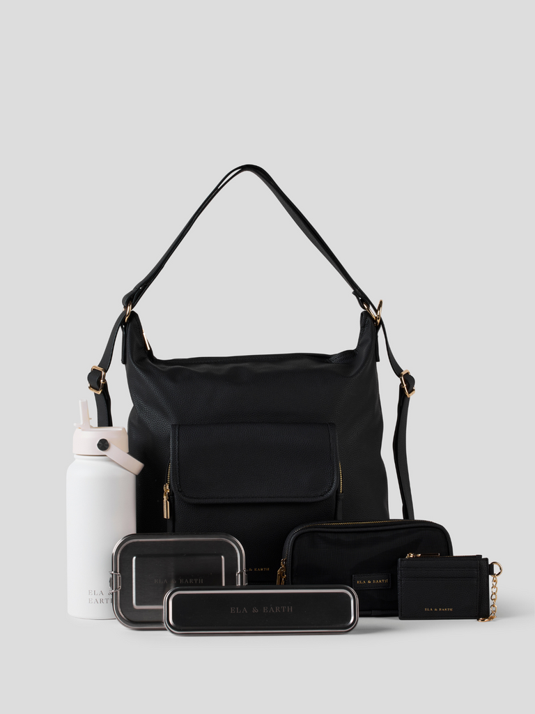 Ultimate Convertible Backpack Set - Black 