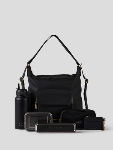 Ultimate Convertible Backpack Set - Black 