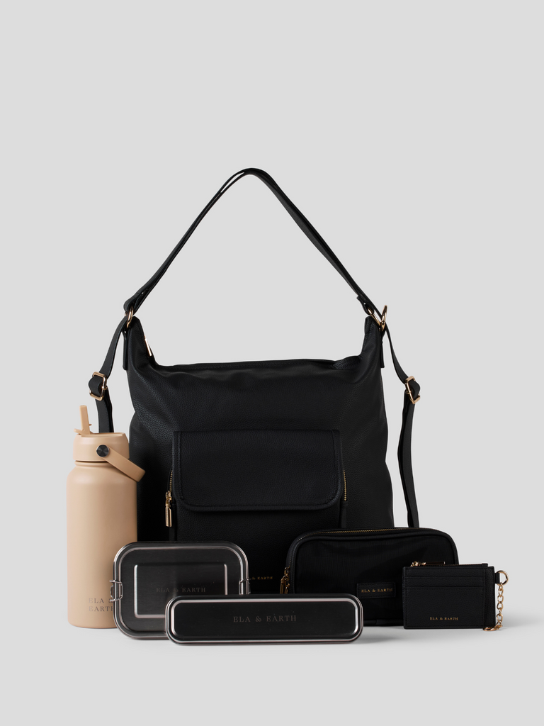 Ultimate Convertible Backpack Set - Black 