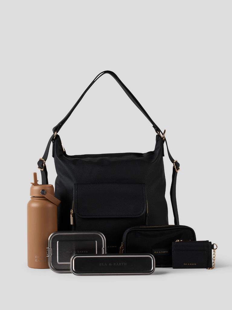 Ultimate Convertible Backpack Set - Black 