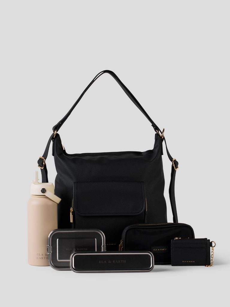 Ultimate Convertible Backpack Set - Black 