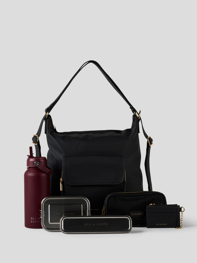 Ultimate Convertible Backpack Set - Black 